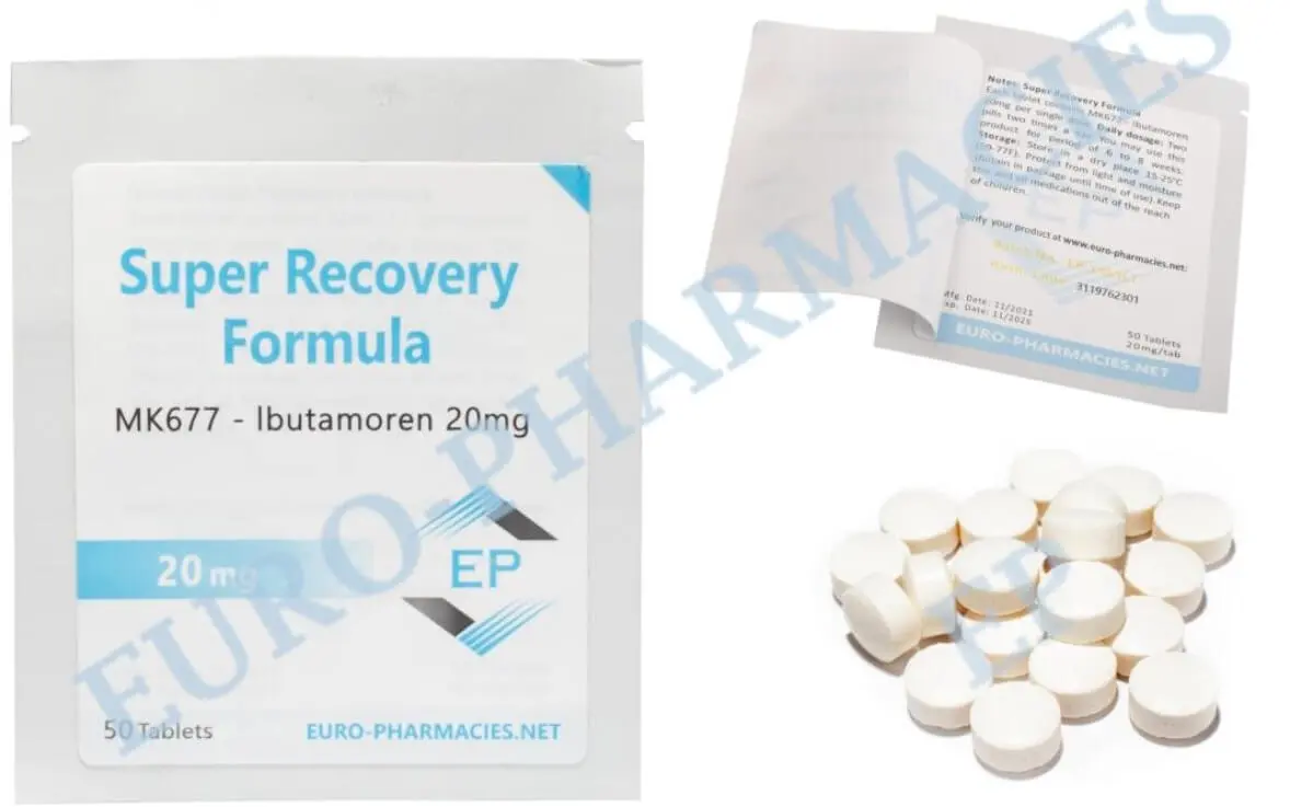 Euro Pharmacies Super recovery (MK677) – 20mg/tab – 50 tab