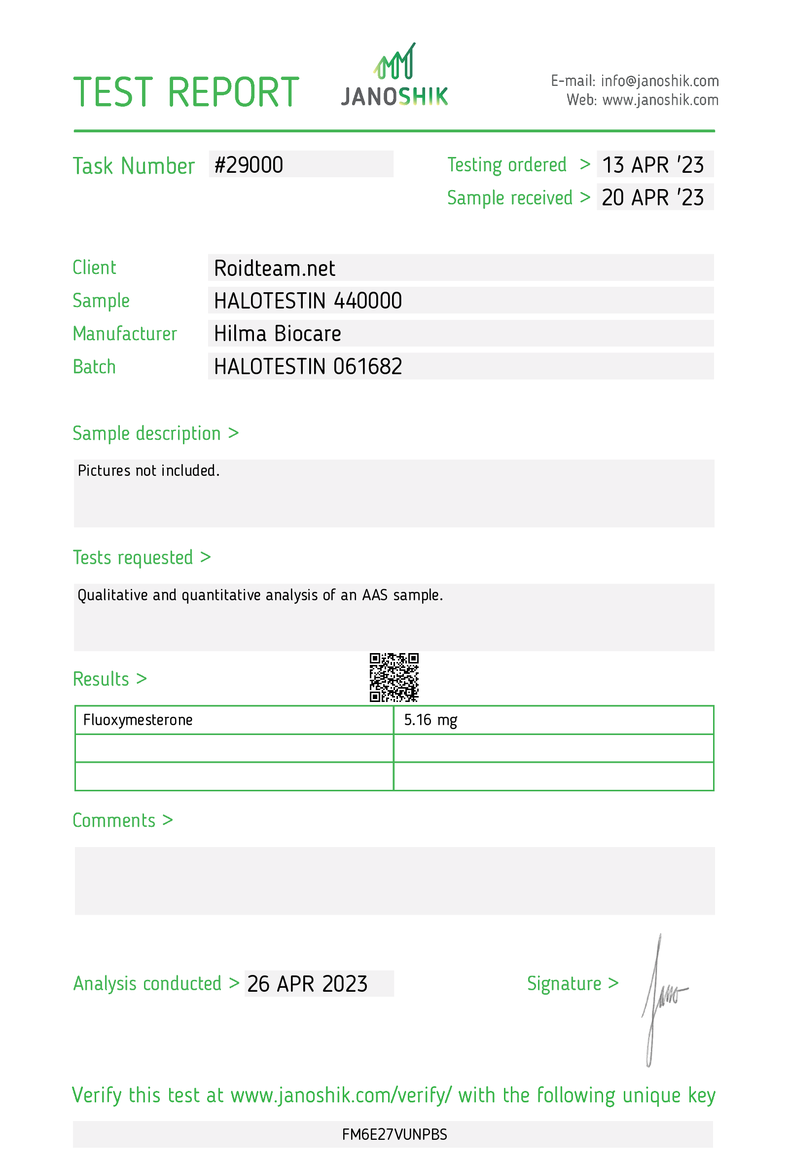 Hilma Biocare Halotestin 100tabs /5 mg/tab - Image 2