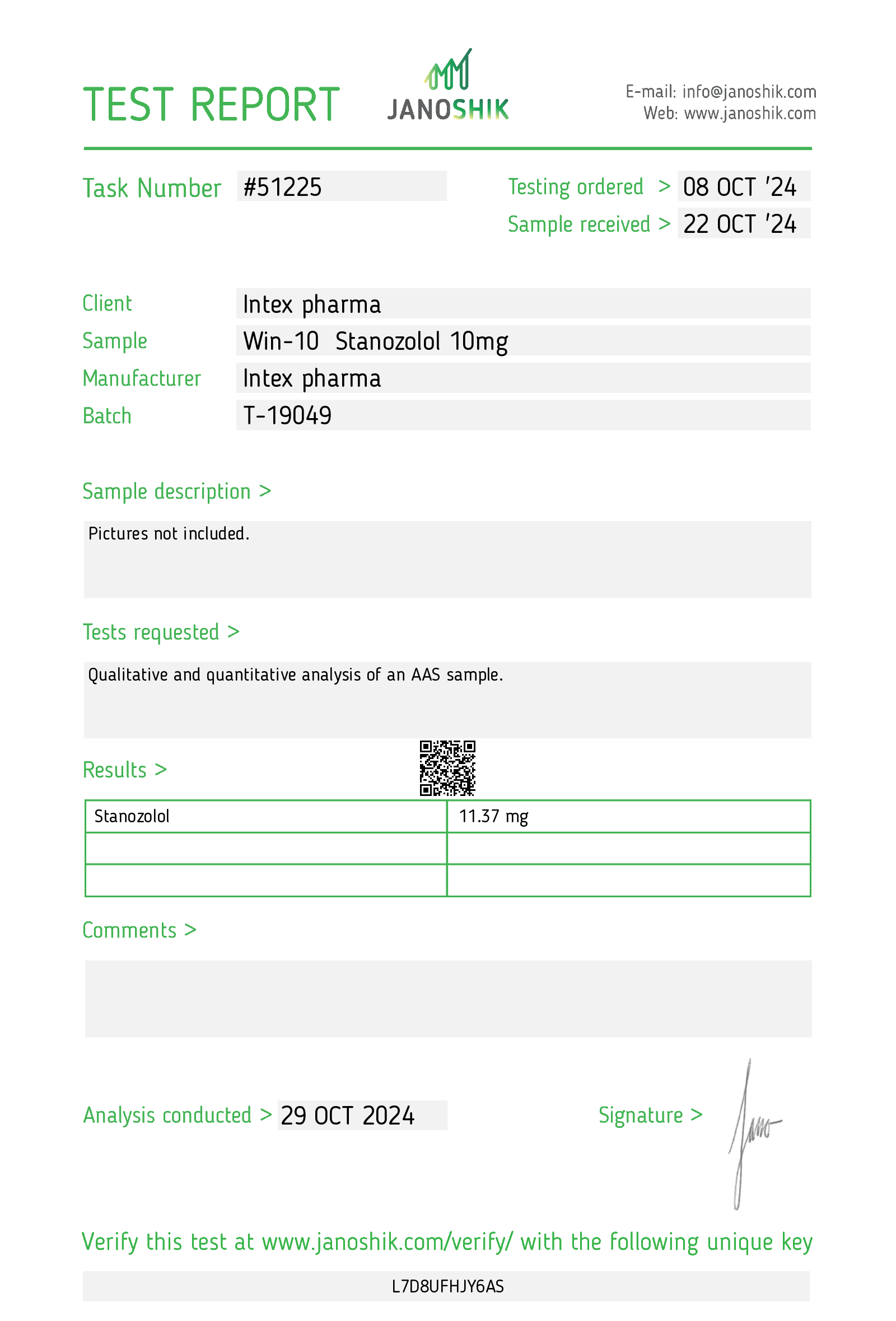 Intex Pharma Winstrol 10mg x 100 tabs - Image 2