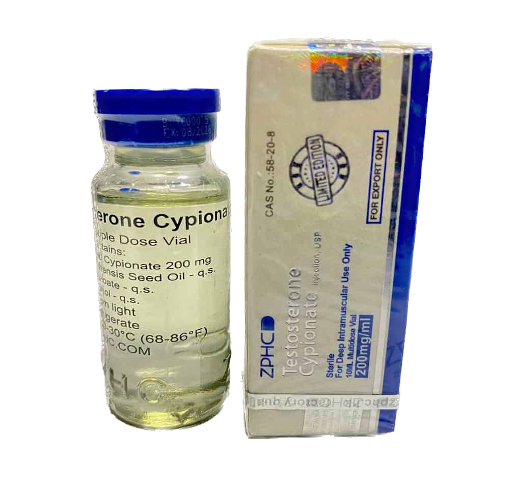 ZPHC Testosterone Cypionate 200mg/ml, 10ml vial
