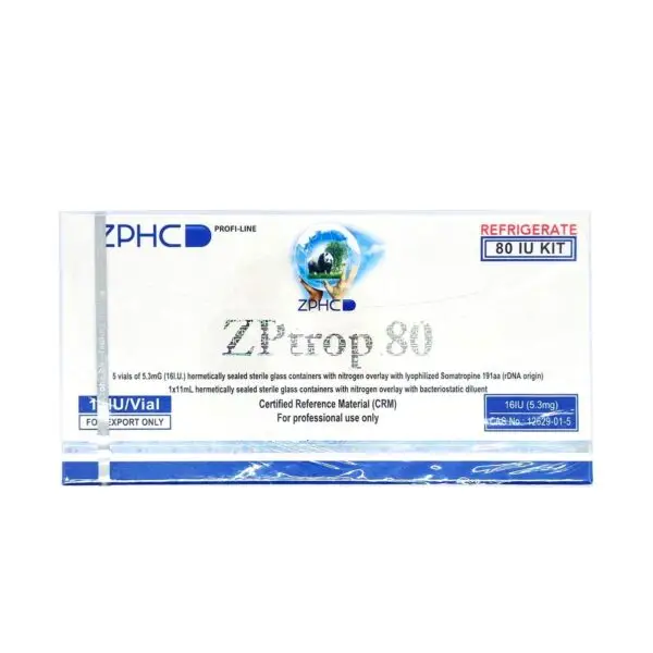 ZPHC ZPtrop HGH 80iu + Bacteriostatic Water80iu kit